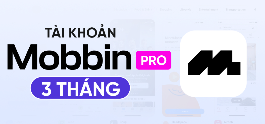 Mobbin Pro 3 tháng - Tài khoản